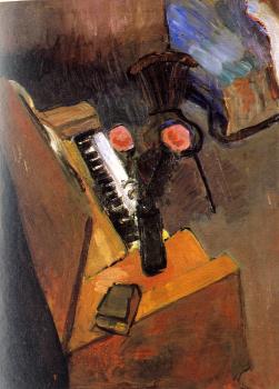 Henri Emile Benoit Matisse : Interior with harmonium